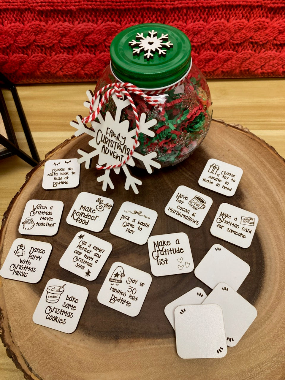 Christmas Advent Jar