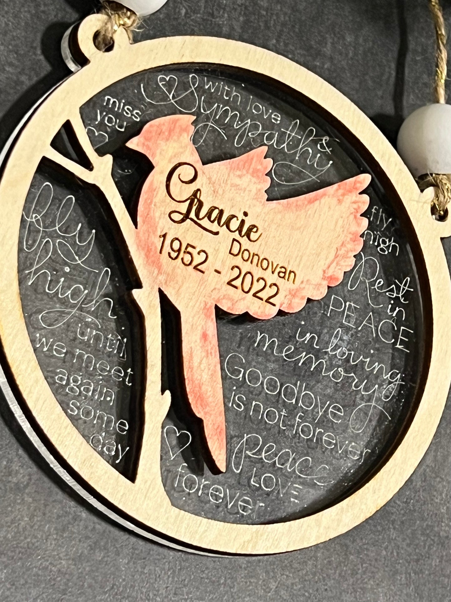 Cardinal Memorial Ornament
