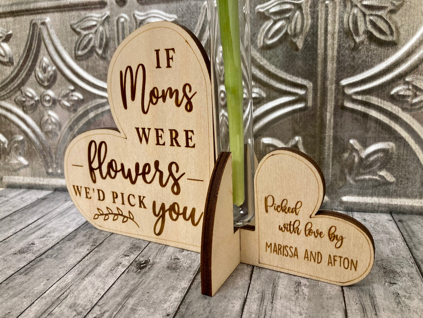 Mom/Grandma Personalized Custom Bud Vase