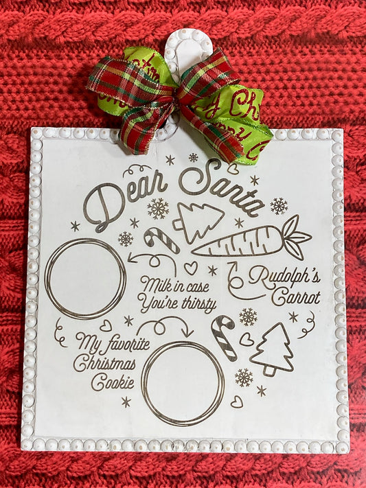 Santa's Milk and Cookies Tray