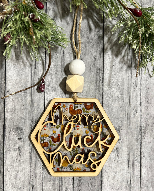 Merry Cluckmas Ornament